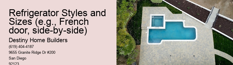 Refrigerator Styles and Sizes (e.g., French door, side-by-side)