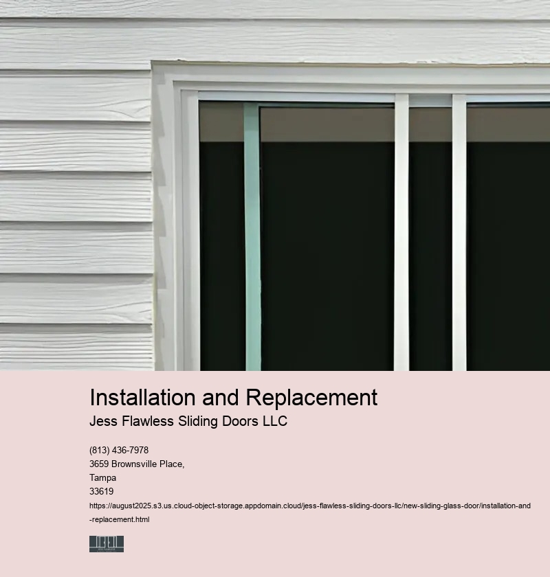 Preparing the Opening for the New Sliding Glass Door