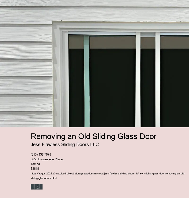 Preparing the New Sliding Glass Door Opening