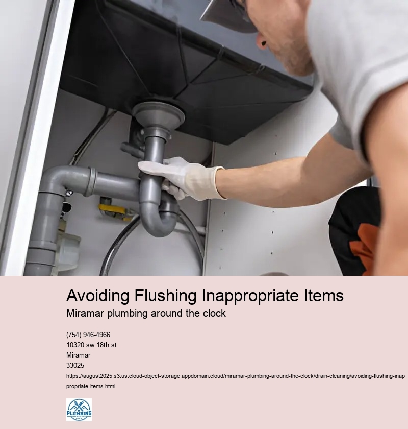 Avoiding Flushing Inappropriate Items