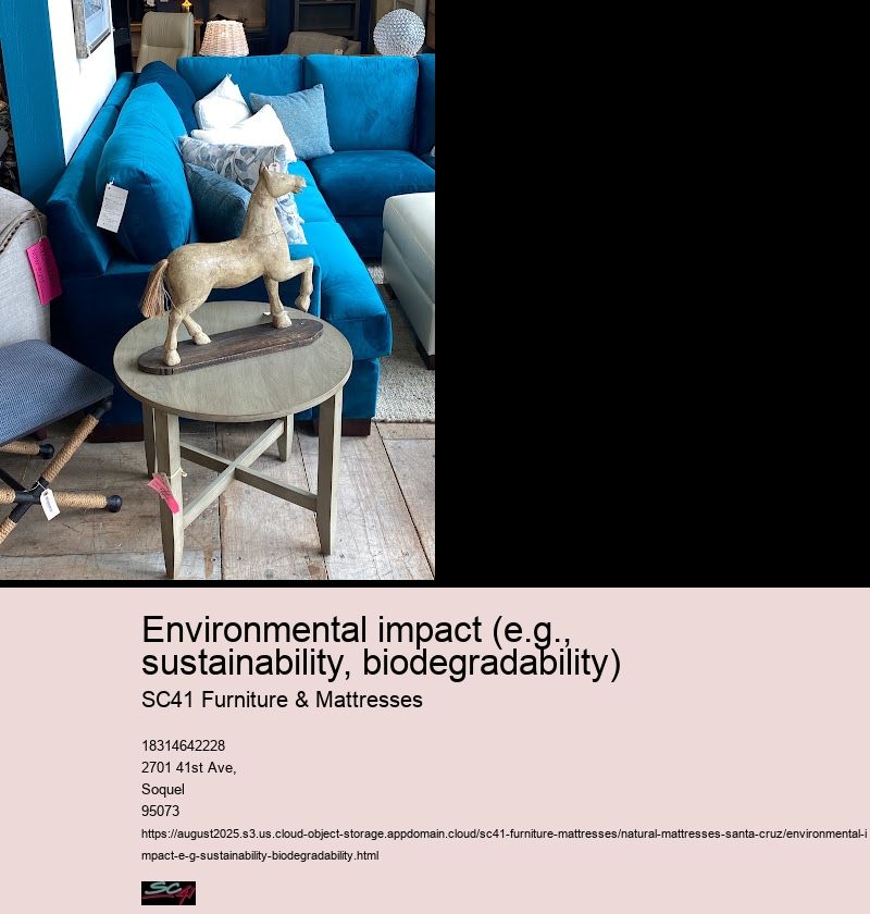 Environmental impact (e.g., sustainability, biodegradability)