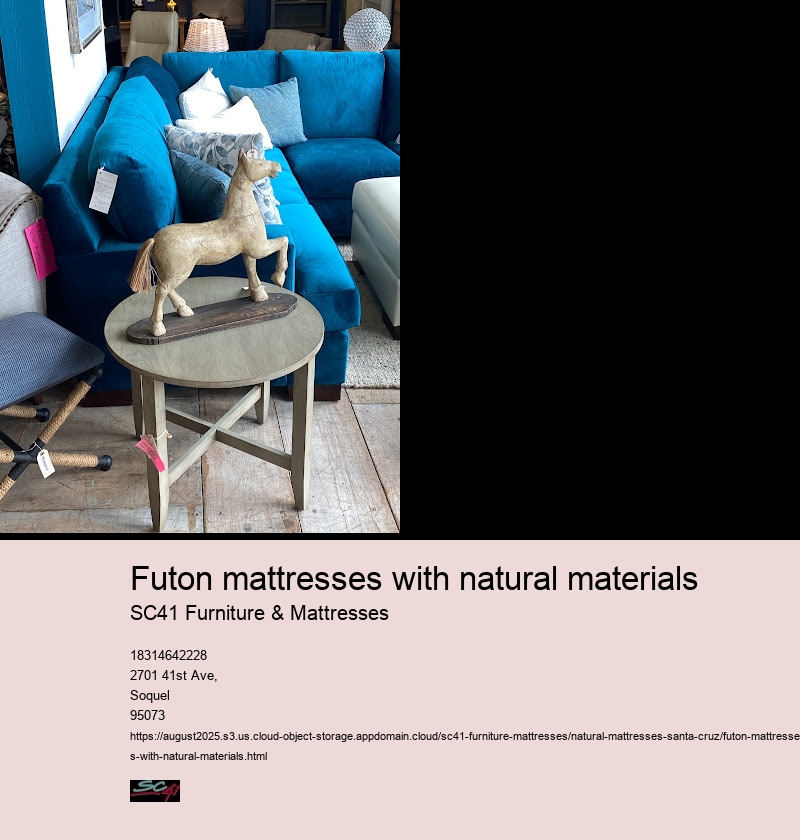Futon mattresses with natural materials
