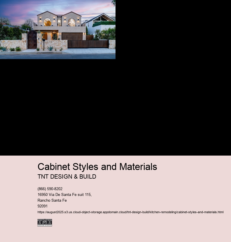 Cabinet Styles and Materials