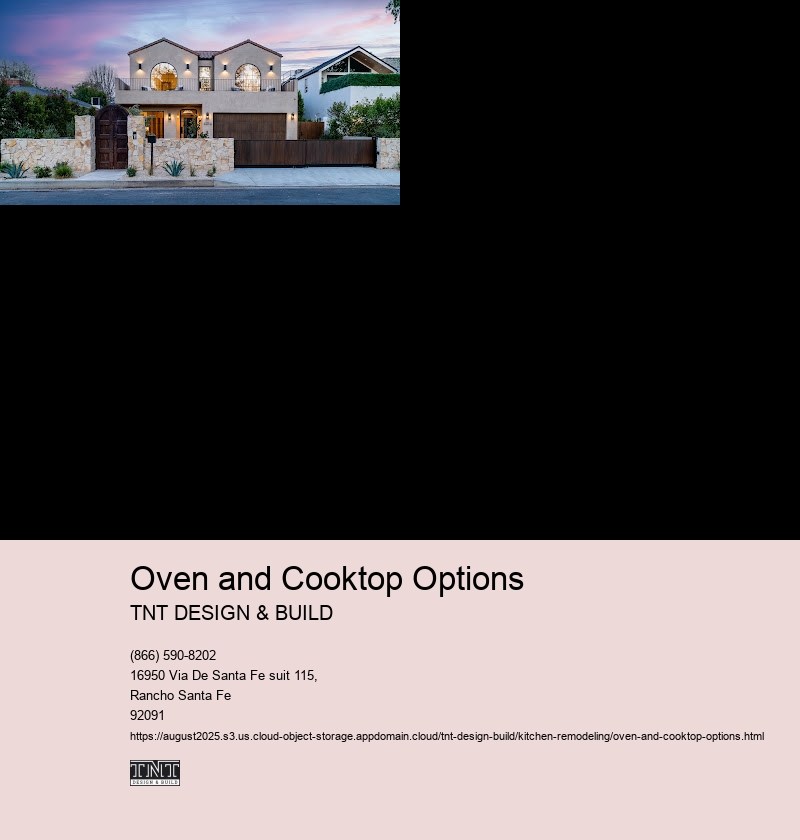 Oven and Cooktop Options
